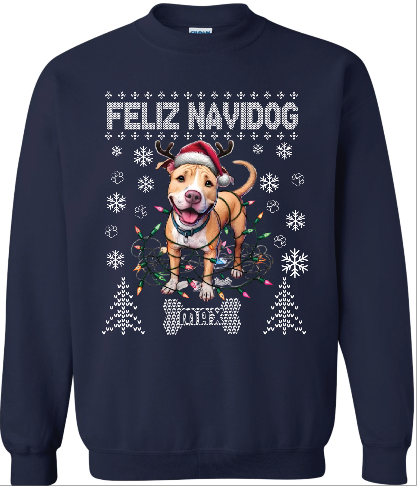 Feliz Navidog - Max - Crewneck Sweatshirt