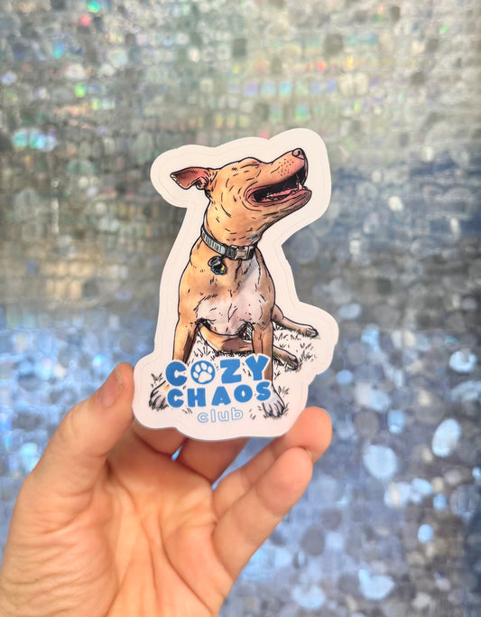 Cozy Chaos Club Sticker